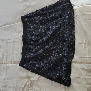 LC Lauren Conrad Balck Sequin Skirt, sz M